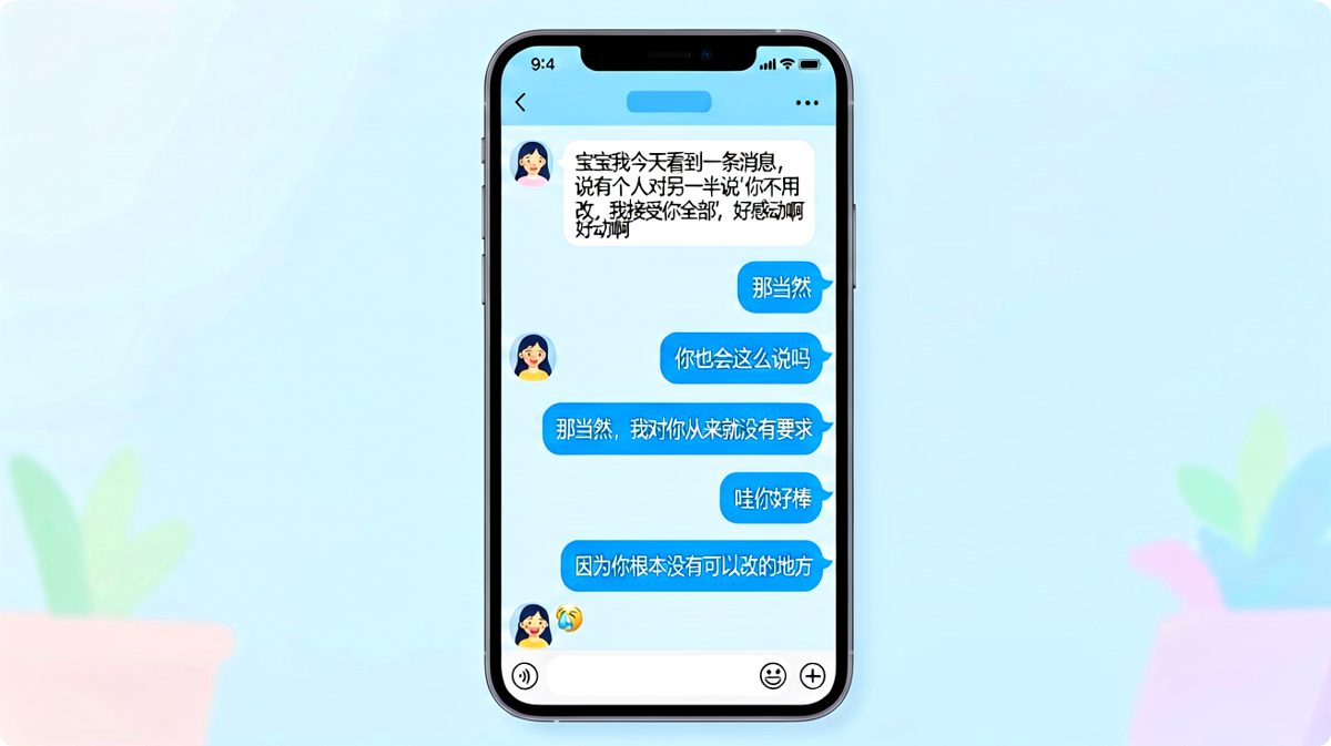 「我对你没有要求」——因为根本没有可以改的地方
