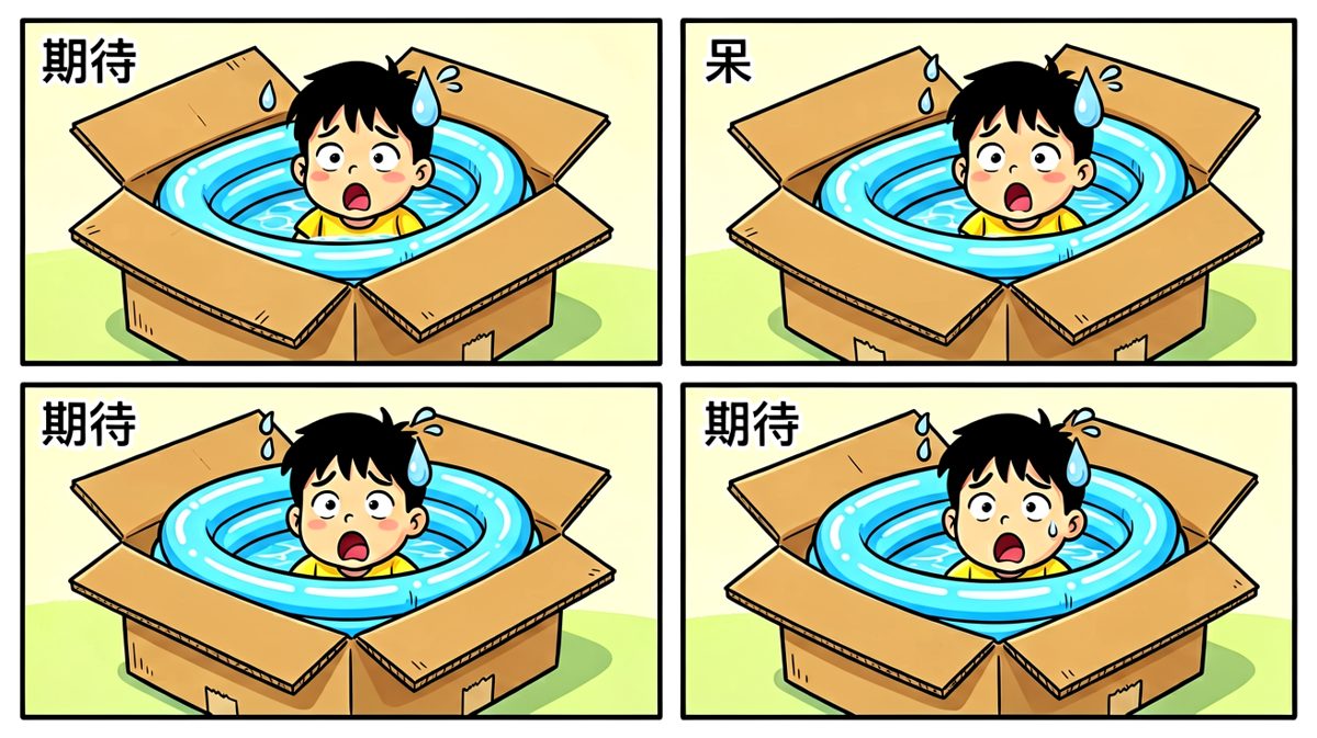 拆开后发现是一个巨大游泳池，整个人懵了