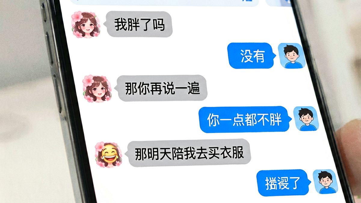 「我胖了吗」这道送命题，男生永远答不对
