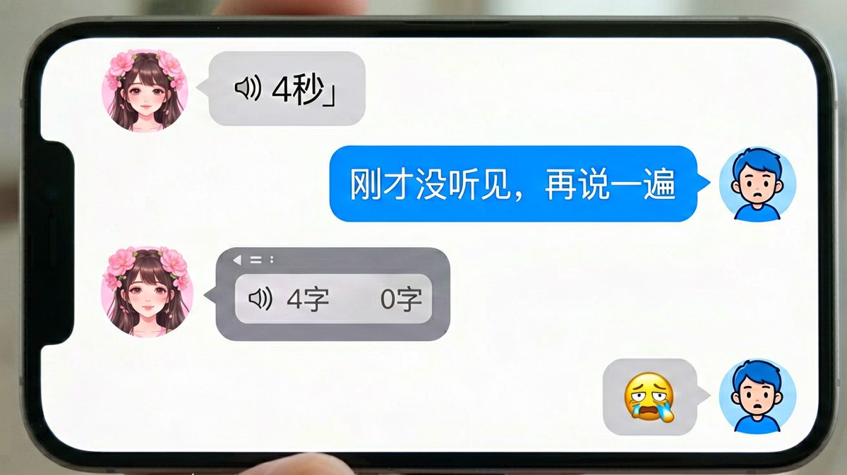 假装没听见语音，结果被当场拆穿