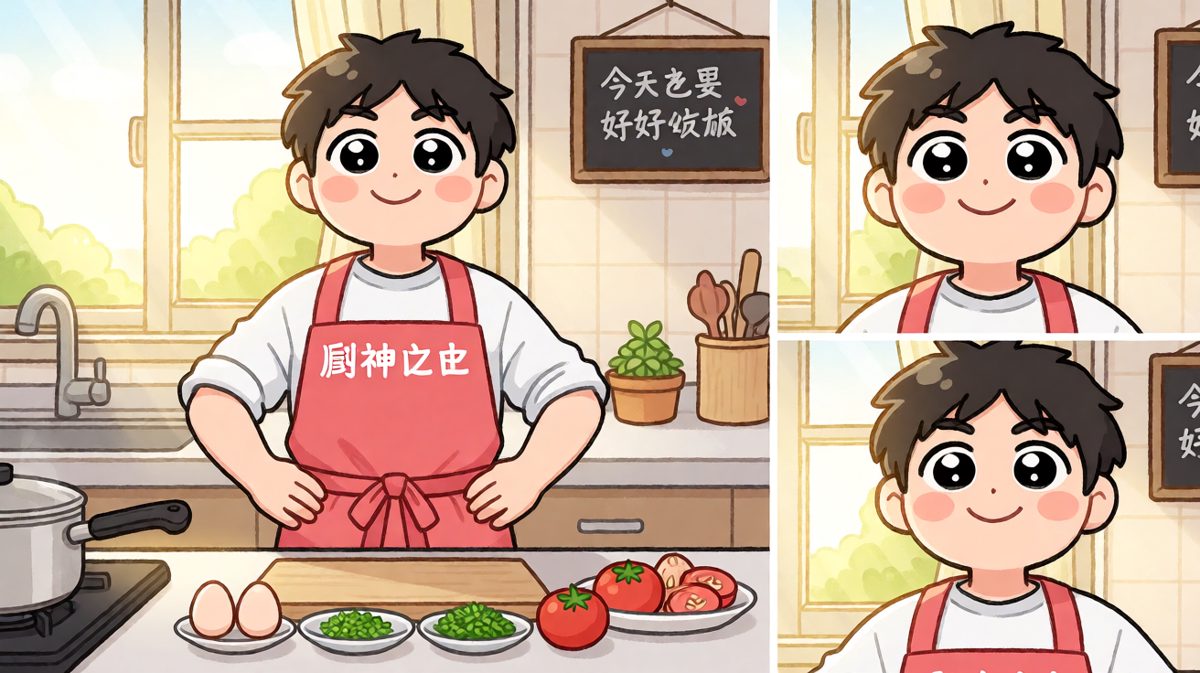 系好围裙准备大展身手，主角信心爆棚