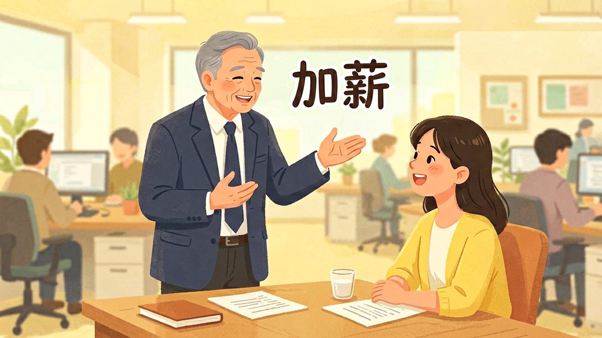 老板说给你加薪，员工感动得热泪盈眶。