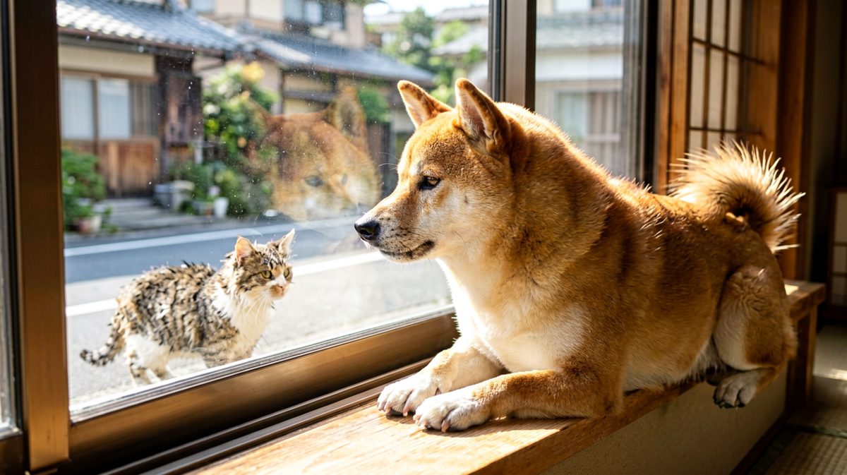 狗：那边那个好看的小姐姐！看我！看我！