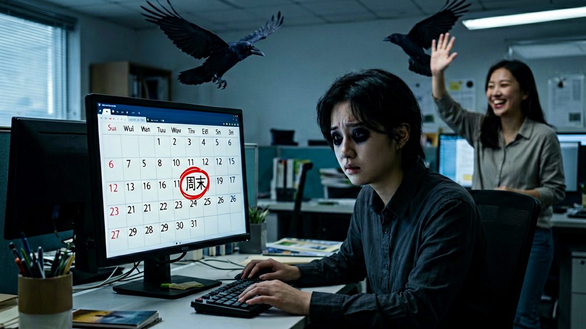 挤了两个小时地铁到公司……今天是周六