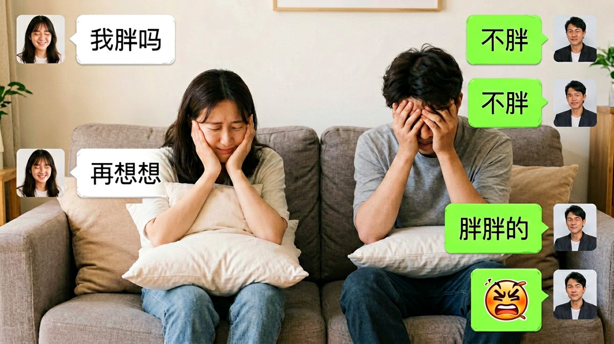 体重陷阱题，男生闯关失败