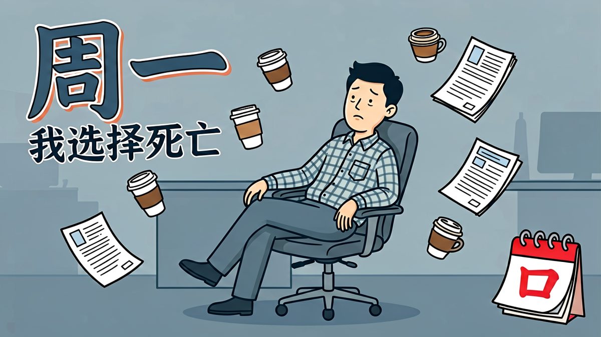 周一综合症：灵魂已离线，肉体还在工位。