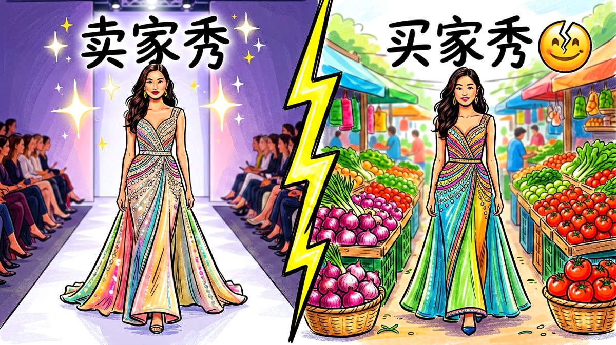 买前：高级感满满；买后：菜市场在逃服装。