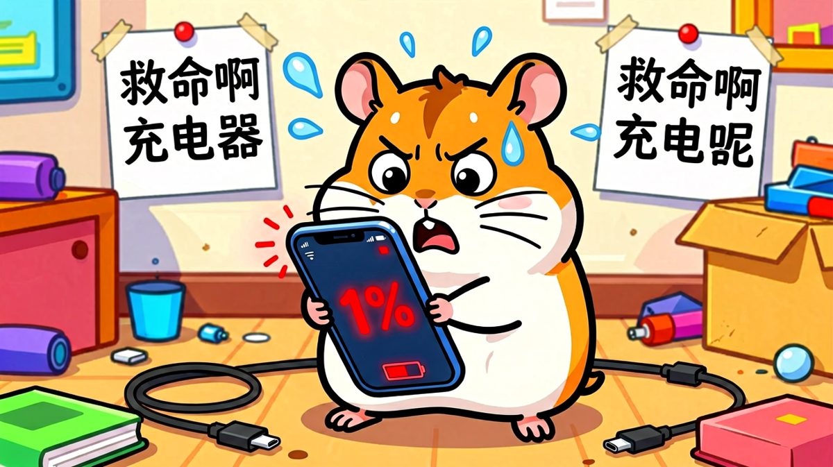 电量1%的恐慌，只有当代人才懂。