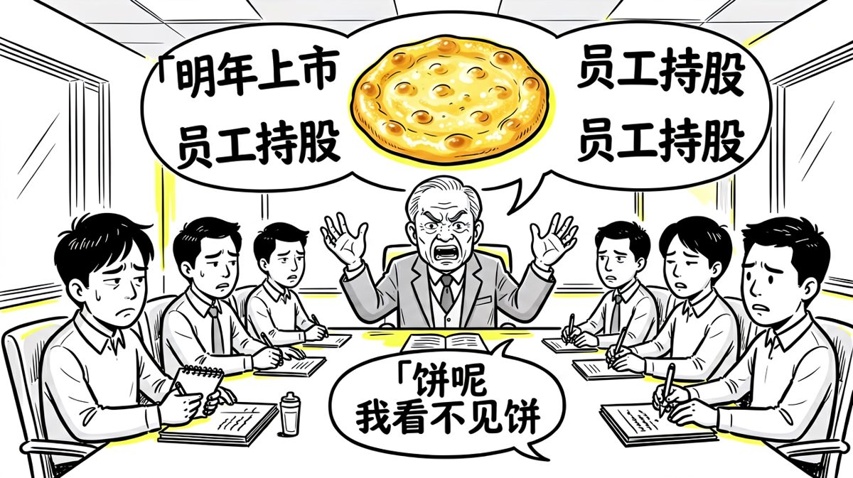 老板画的饼太大，眼睛都装不下了。