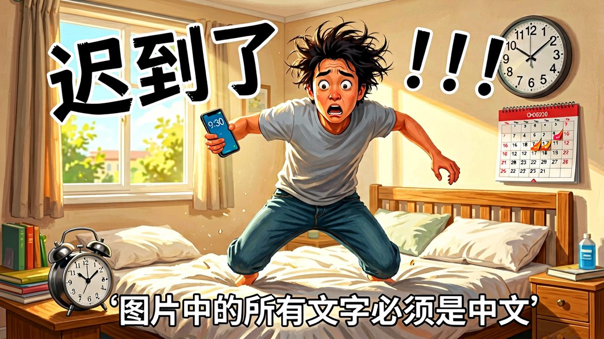 猛然惊醒——已经迟到了！