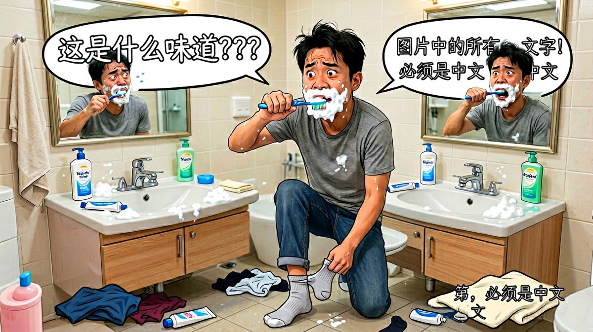 急中生'错'，牙膏洗面奶傻傻分不清楚