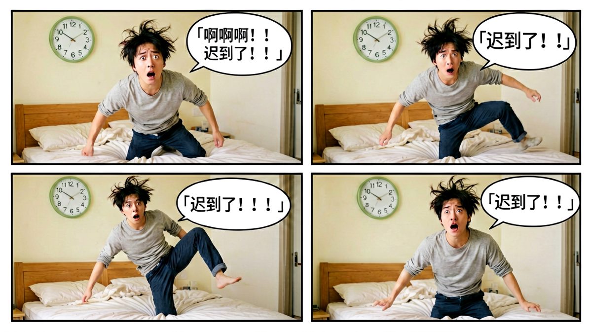 惊醒后的慌乱现场