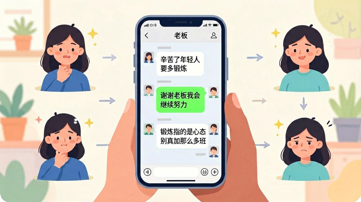 老板：年轻人要多锻炼——锻炼心态，别真加班。