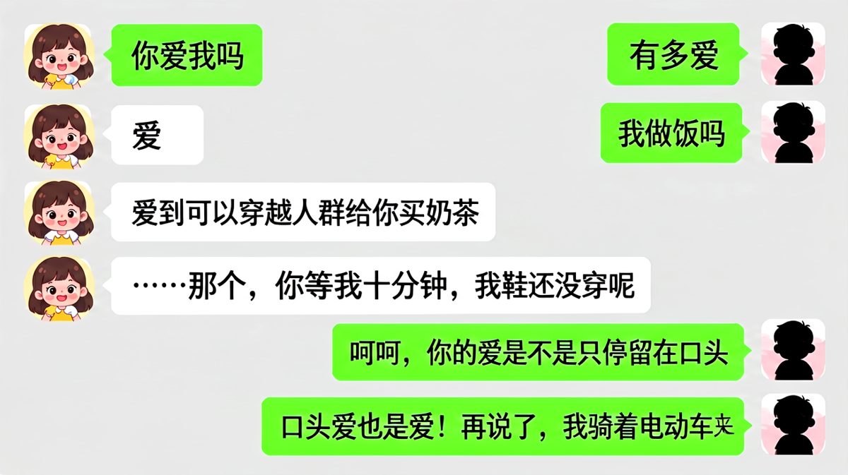 当深情告白撞上现实的拖鞋和电动车，爱情的模样原来这么接地气