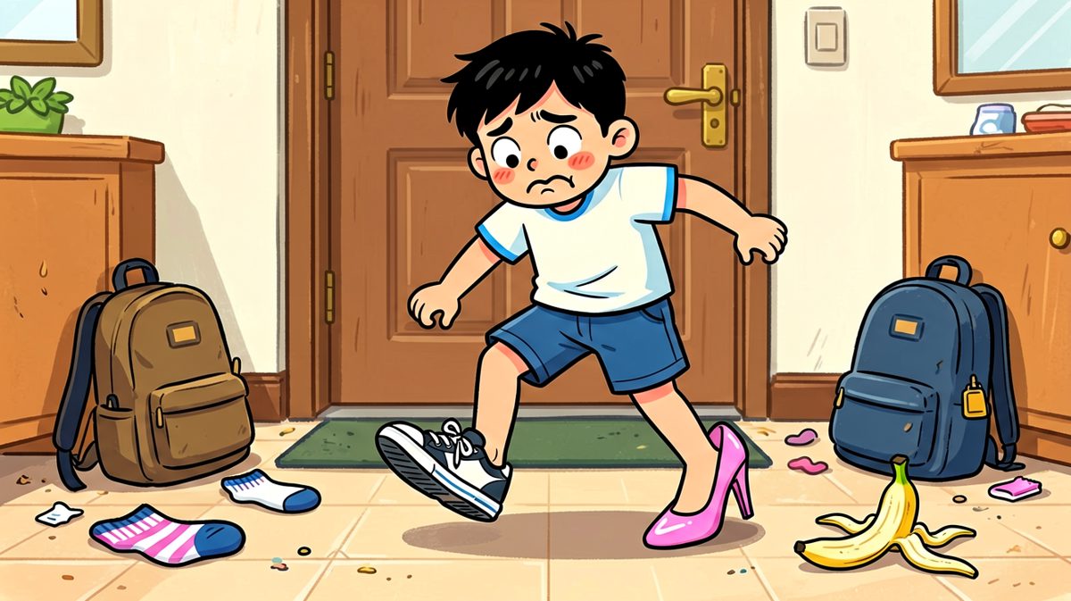出门前才发现：鞋……怎么不对？！
