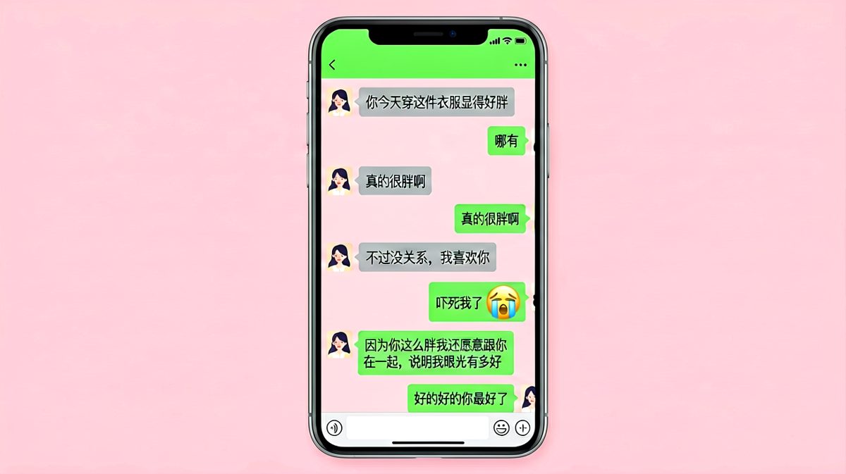 先骂再夸连环套，男生以为被嫌弃实则被夸眼光好，反转丝滑到窒息。