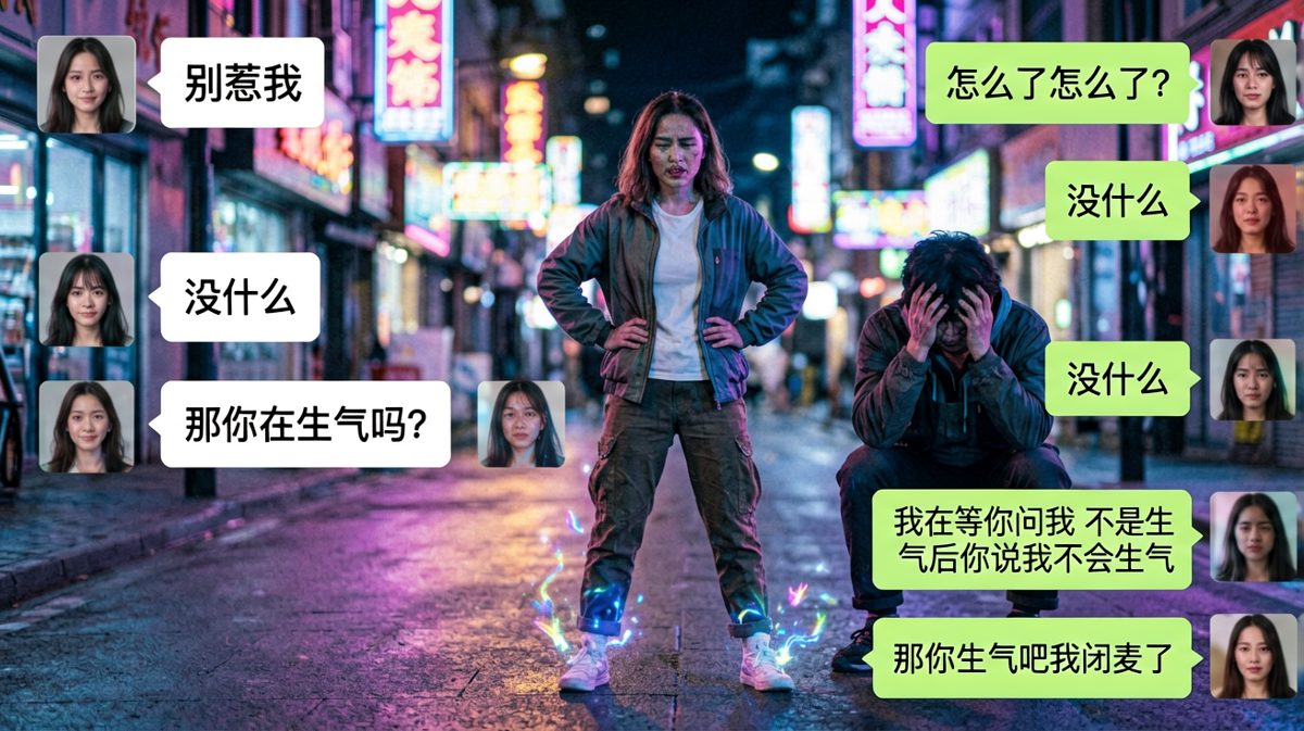 绕了一大圈男生终于放弃了挣扎