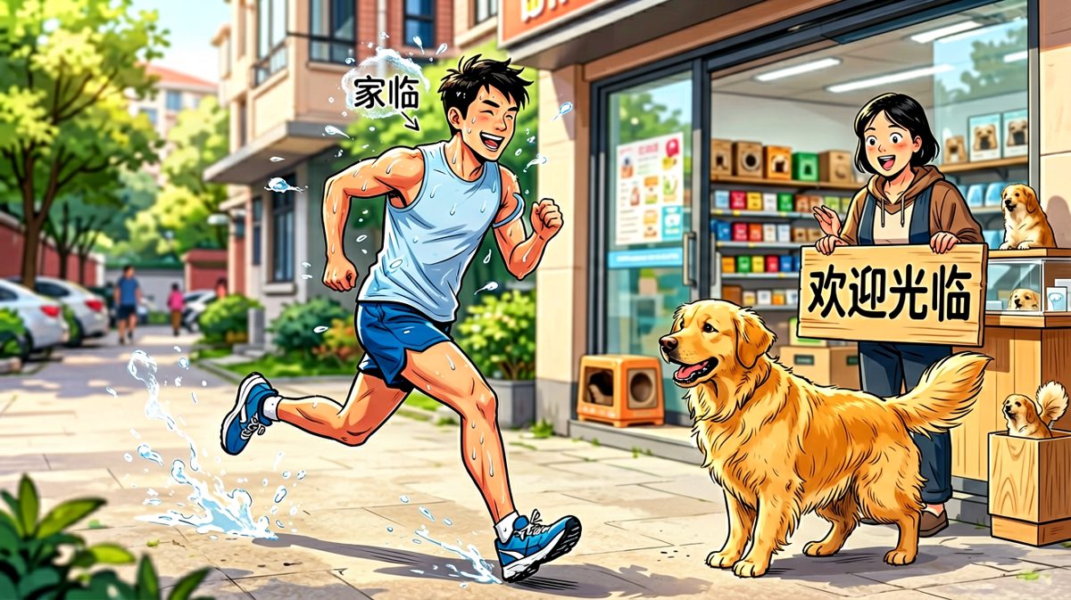 第三格：冲出门才发现……跑错方向了？！