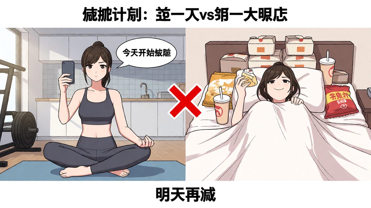 减肥计划的第一步：先吃饱再说