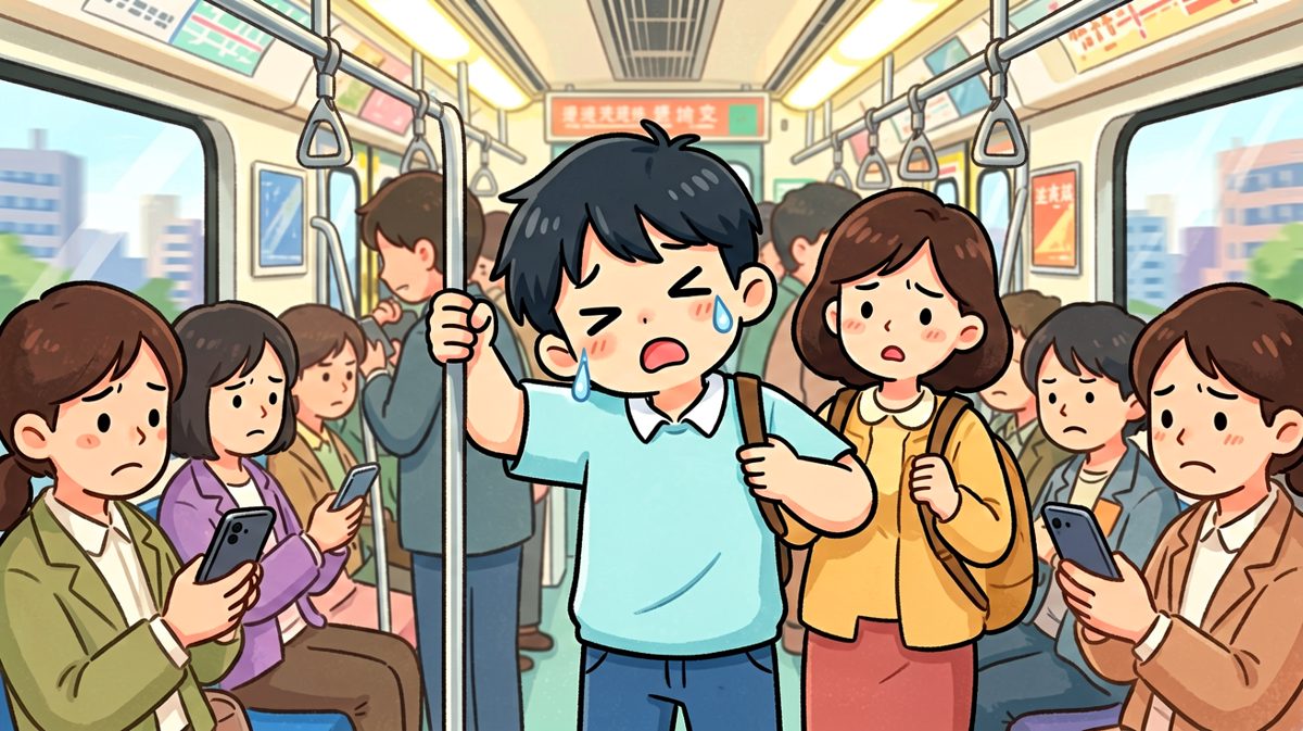地铁上趁机补个觉……