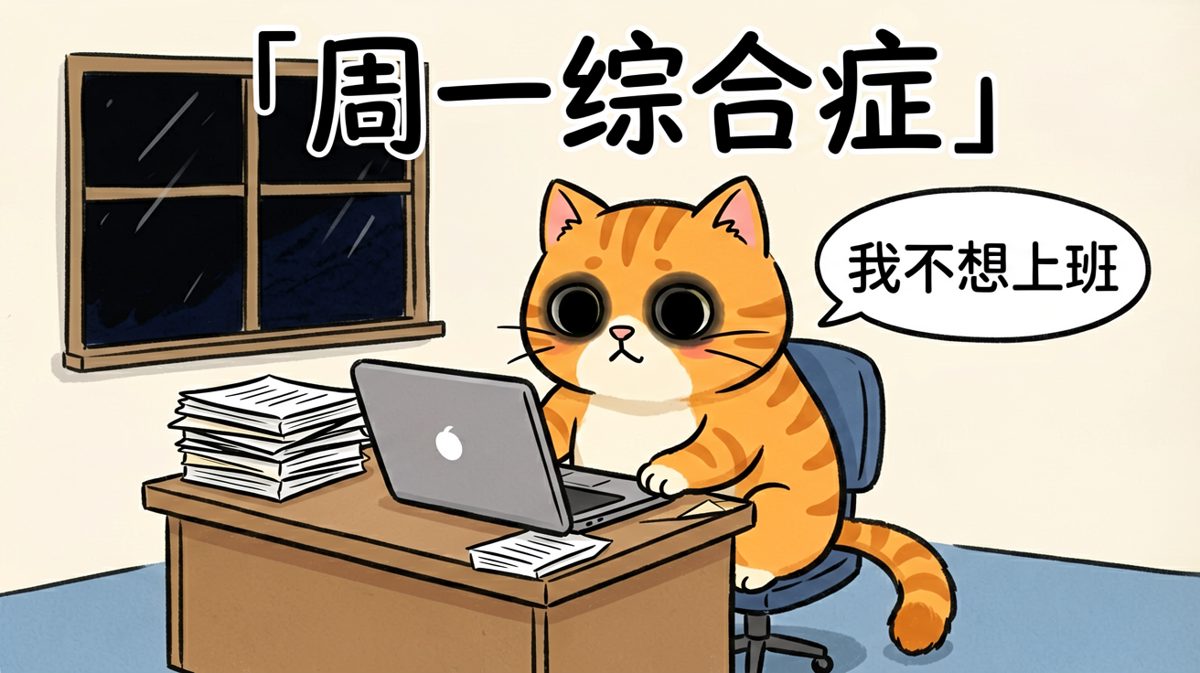 周一早晨的灵魂出窍状态，打工人的真实写照。