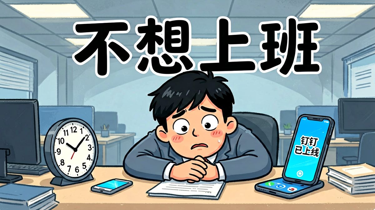 周一早上的你，灵魂还留在床上。