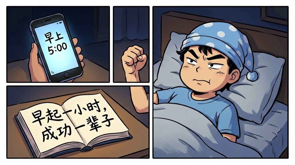立下早起flag的夜晚
