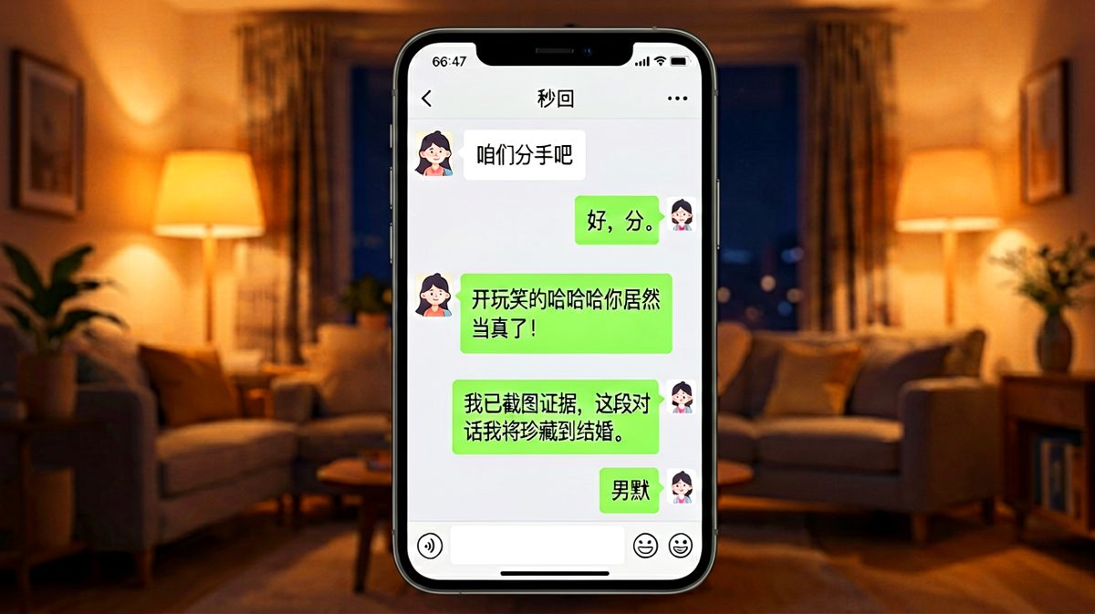 拿分手开玩笑结果被对方认真记仇的反转名场面