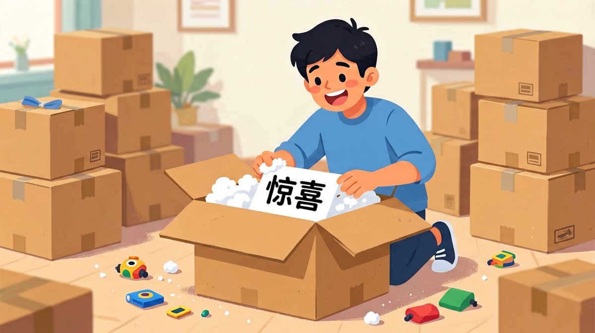 网购盲盒：拆开前是希望，拆开后的沉默震耳欲聋。