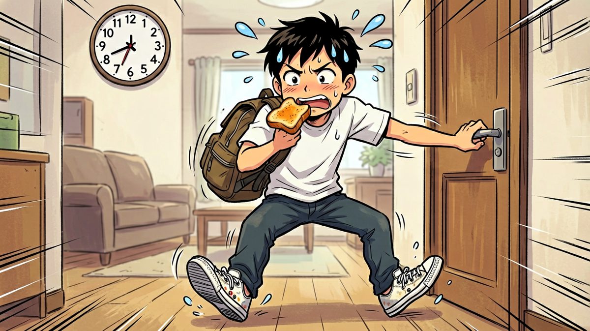 完了完了要迟到了！