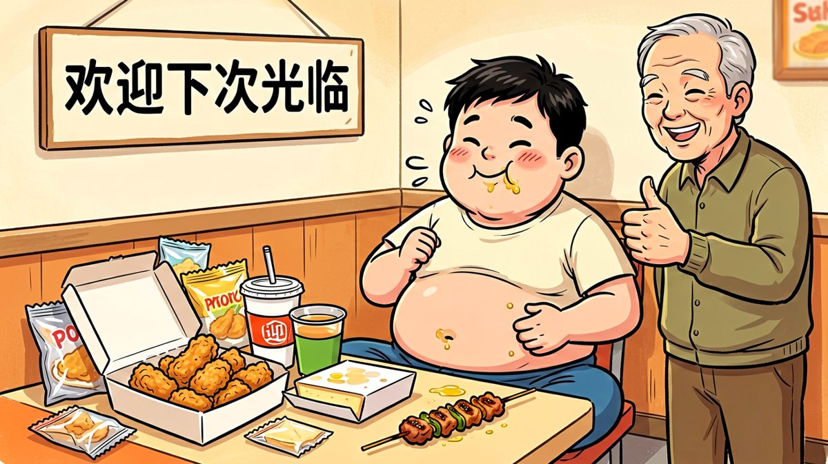 减肥宣言失败，但吃得超满足