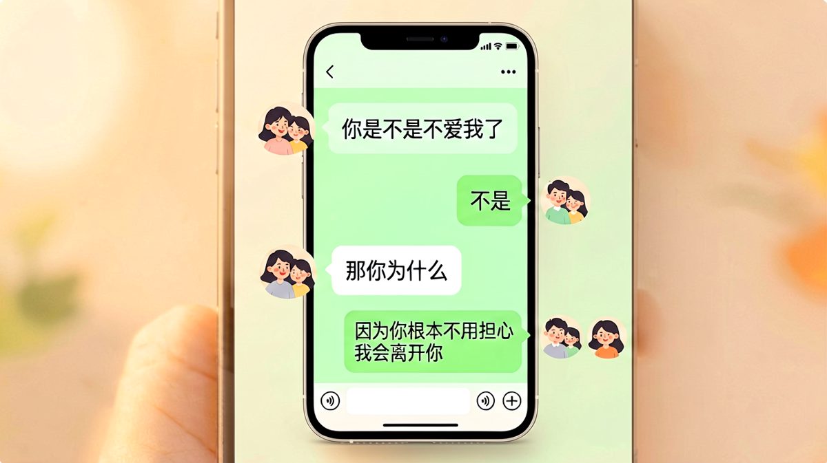 女方求证男方爱意，男方用反向逻辑完美反击