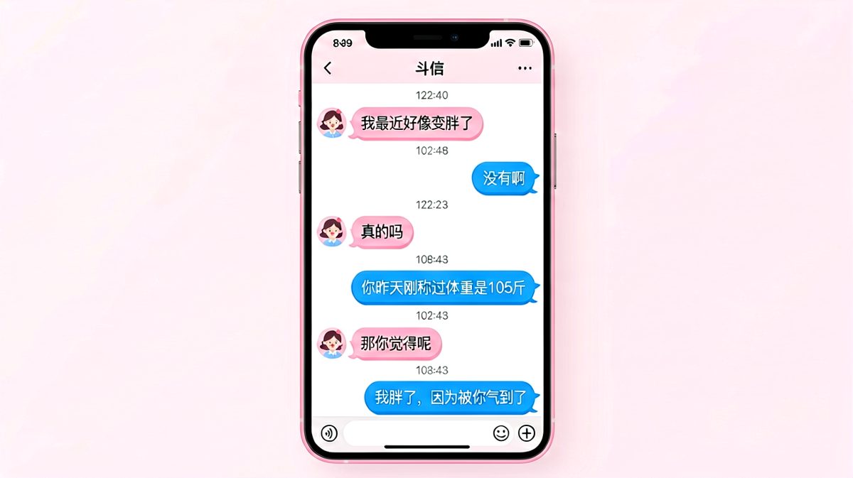 女方自我怀疑身材，男方用科学数据和情商双重反杀
