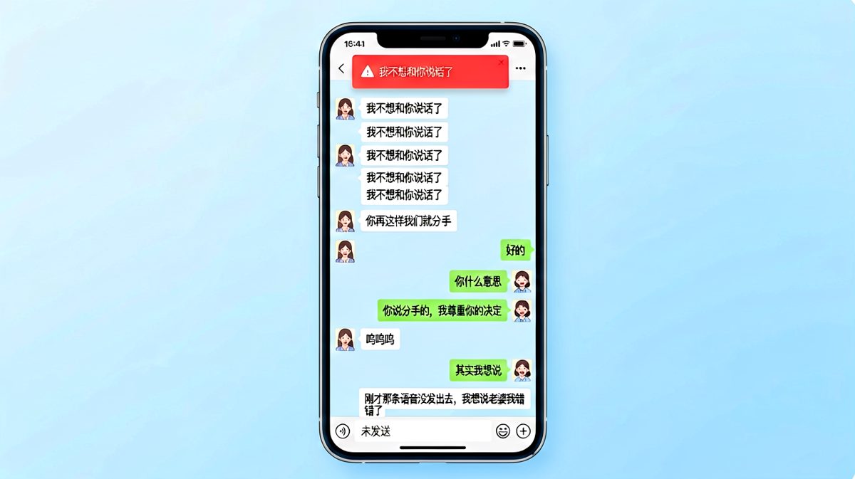女方威胁分手秒变后悔，男方用'已读'逼对方先低头