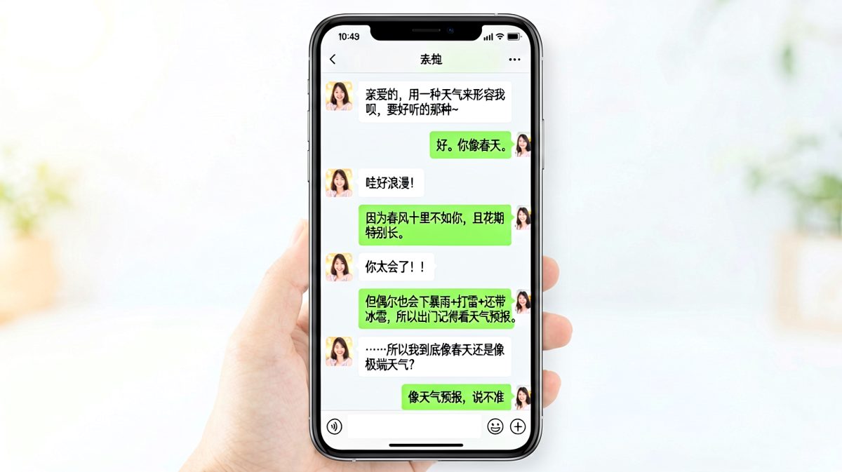 说好形容成春天，结果变成了极端天气预警。