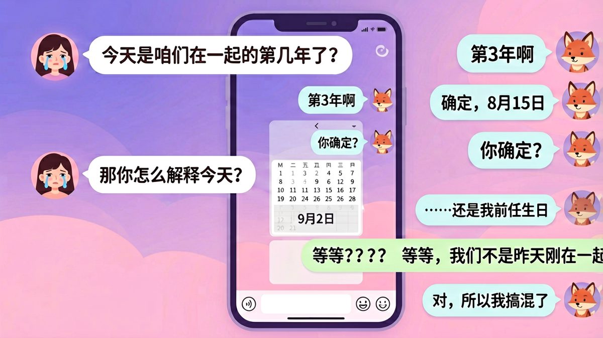 记错纪念日还能理直气壮