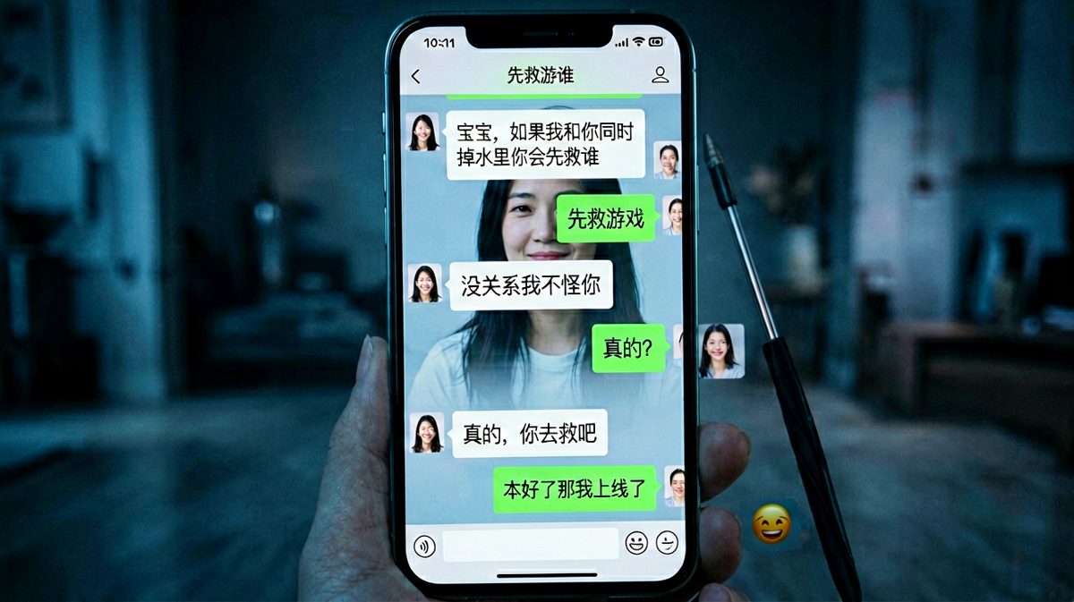 生死选择题秒变游戏上线通知，男生的求生欲为零