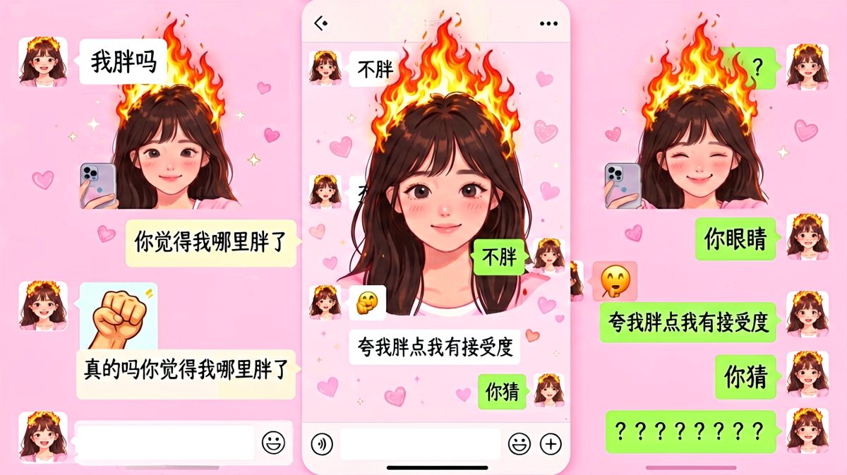 送命题的送命题：你眼睛确实挺胖的