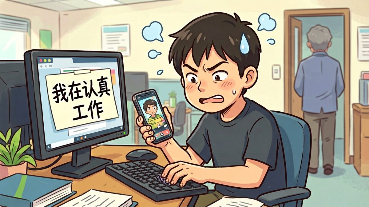 摸鱼的最高境界：让老板以为你很忙。