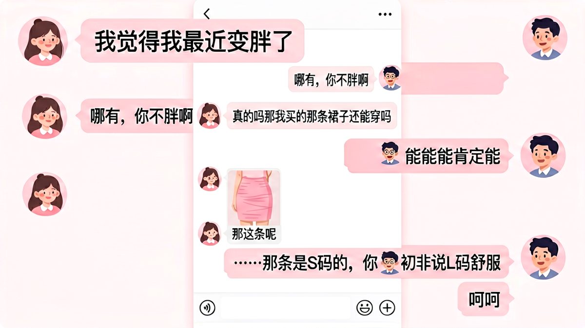 「我不胖」的谎言在实物面前不堪一击