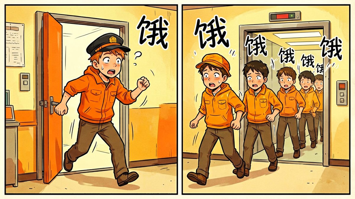 一到点就跑，这是打工人的肌肉记忆。