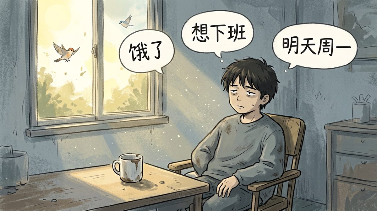 下午四点的打工人，已经是一具没有梦想的躯壳。