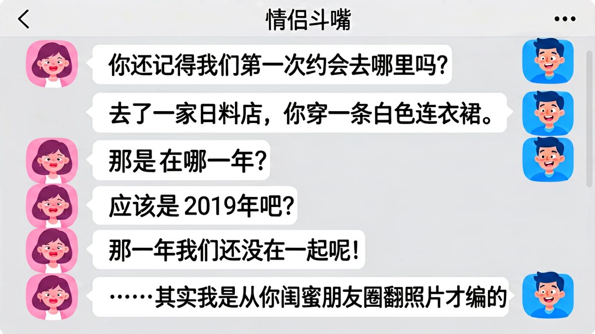 第一次约会全靠编，直男最后摊牌了。