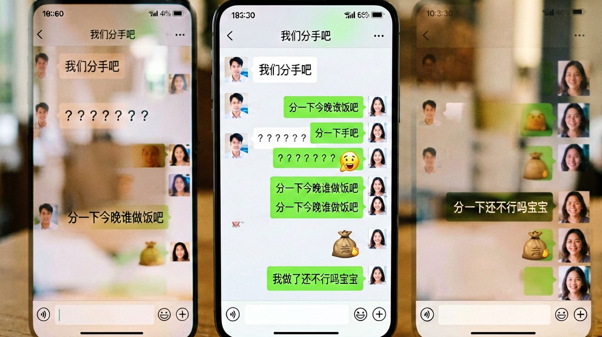 分手二字刚出口，立刻滑跪求生成功