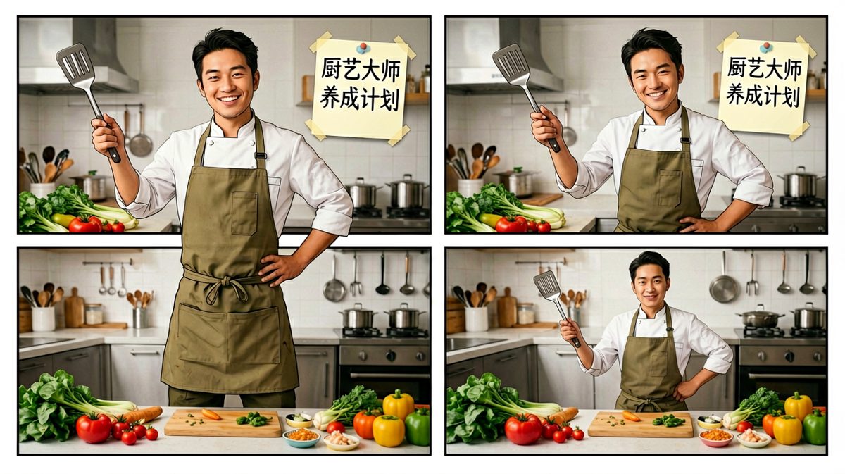 信誓旦旦：今天我要亲自下厨！