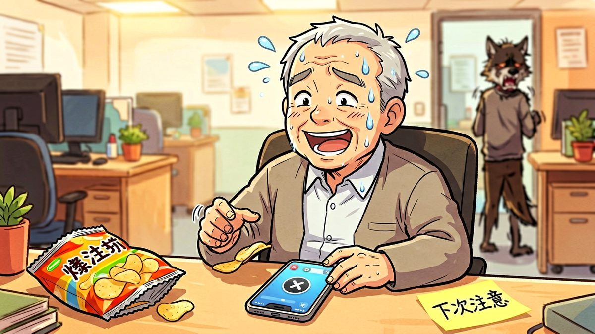 虚惊一场，老王决定下次小心点。
