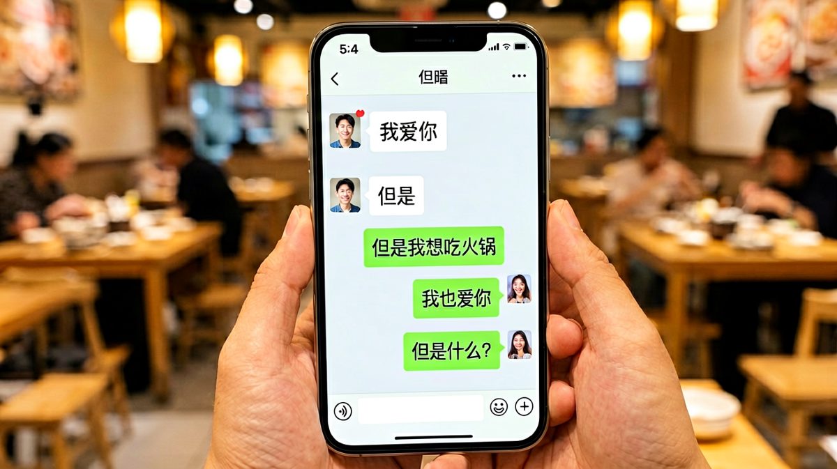 男友深情告白后秒变吃货，女友无语