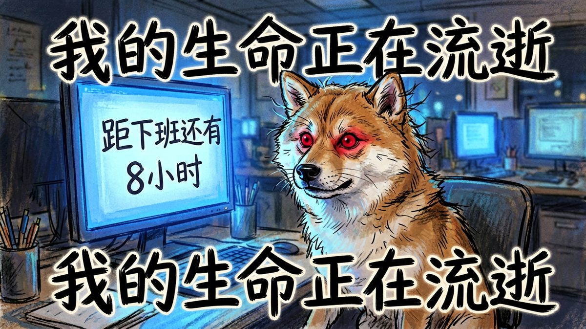 打工人加班灵魂出窍现场