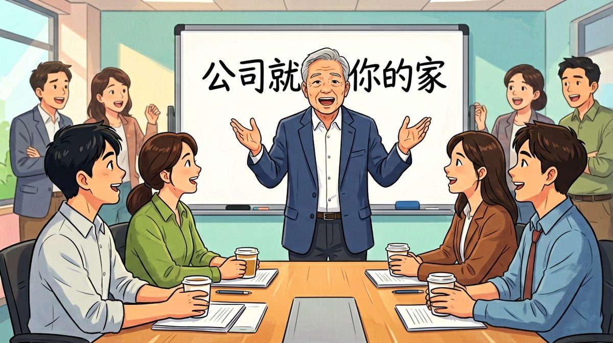 老板：公司就是你的家。员工：那请问家里的房租我不用交了吧？老板当场破防。