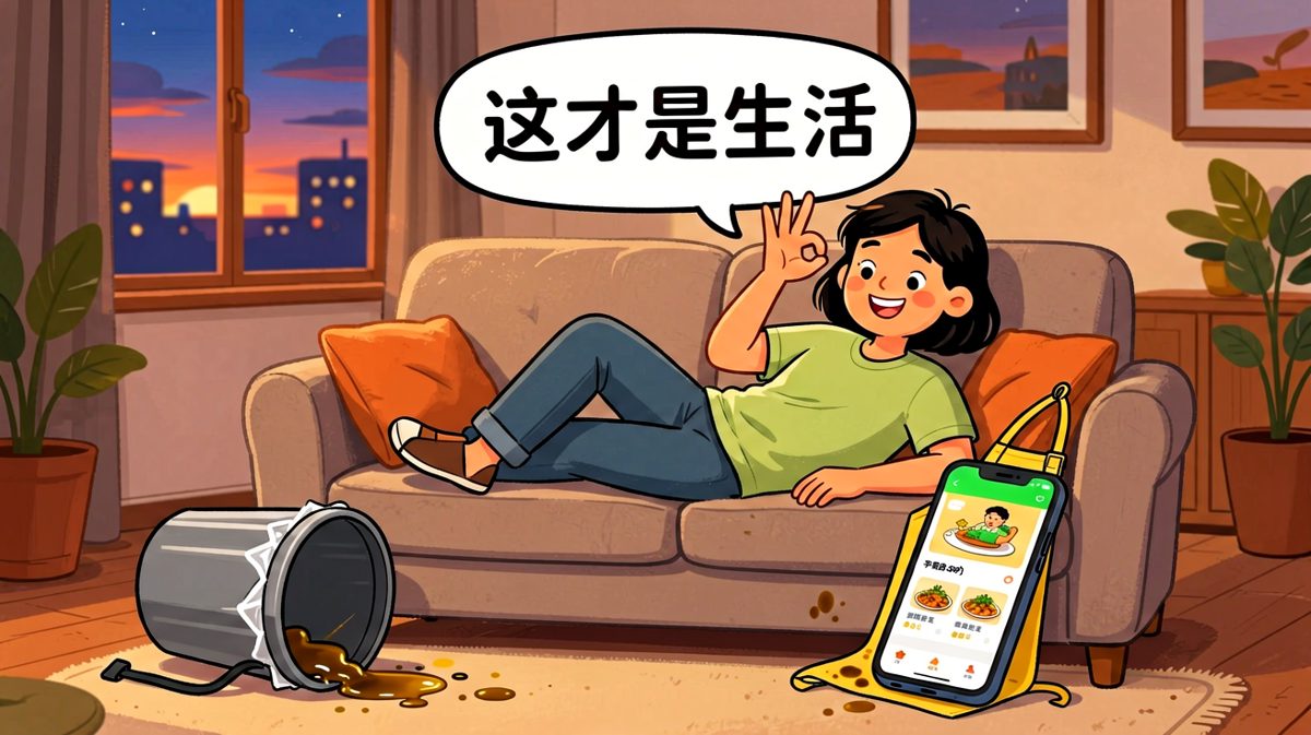 算了，外卖也是爱，干杯！